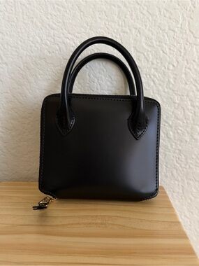 Comme des Garçons Black Leather Key & Card Holder Top-Handle